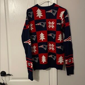 Vintage New England Patriots NFL TEAM APPAREL Ugly Christmas Holiday Sweater Med